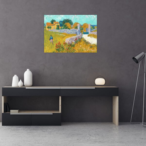 Tablou - Vincent van Gogh, Farmhouse in Provence, reproducere (70x50 cm)