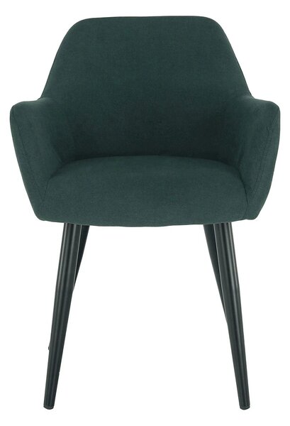 Scaun LACEY, verde/negru, stofa clasica/metal, 55x61x81 cm