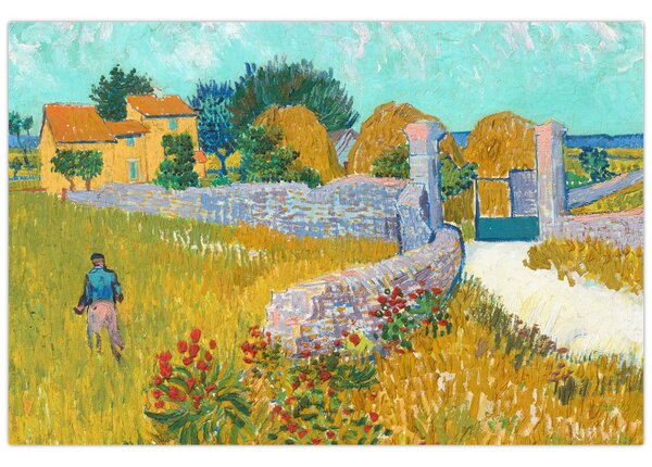 Tablou - Vincent van Gogh, Farmhouse in Provence, reproducere (90x60 cm)