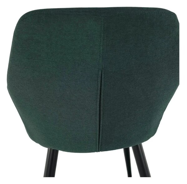 Scaun LACEY, verde/negru, stofa clasica/metal, 55x61x81 cm