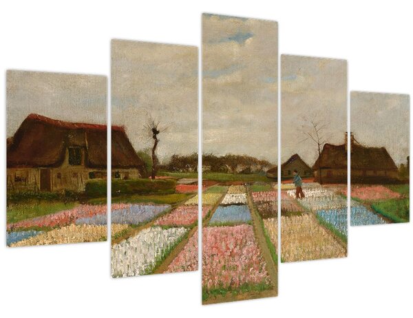 Tablou - Vincent van Gogh, Flower Beds in Holland, reproducere (150x105 cm)