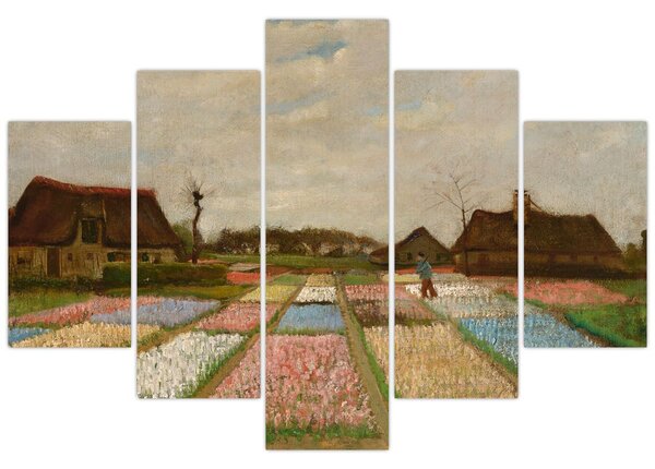 Tablou - Vincent van Gogh, Flower Beds in Holland, reproducere (150x105 cm)