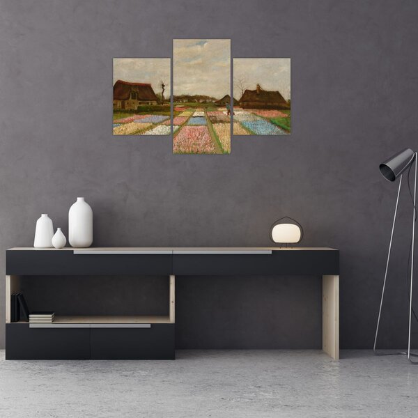 Tablou - Vincent van Gogh, Flower Beds in Holland, reproducere (90x60 cm)