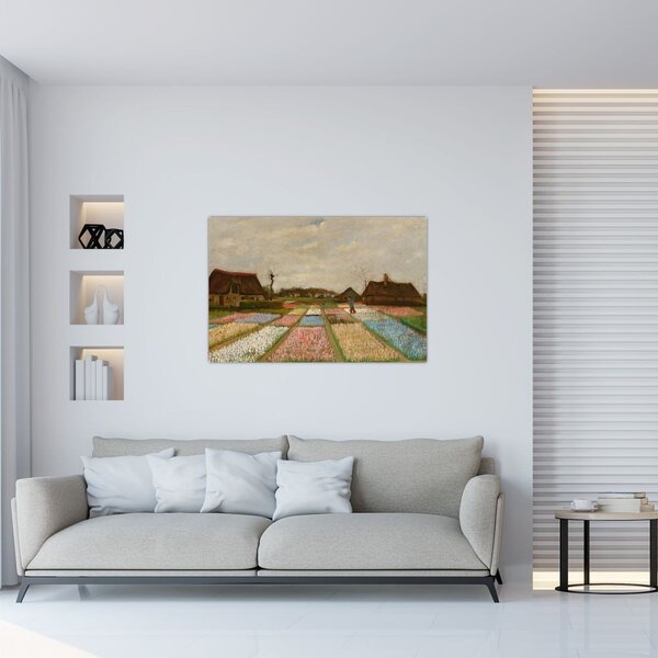 Tablou - Vincent van Gogh, Flower Beds in Holland, reproducere (90x60 cm)