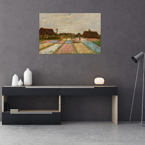 Tablou - Vincent van Gogh, Flower Beds in Holland, reproducere (90x60 cm)