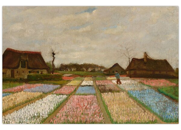 Tablou - Vincent van Gogh, Flower Beds in Holland, reproducere (90x60 cm)