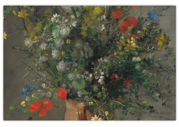 Tablou - Auguste Renoir, Flowers in a Vase, reproducere (90x60 cm)
