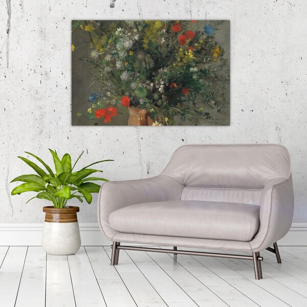 Tablou - Auguste Renoir, Flowers in a Vase, reproducere (90x60 cm)
