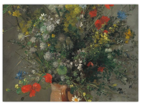 Tablou - Auguste Renoir, Flowers in a Vase, reproducere (70x50 cm)