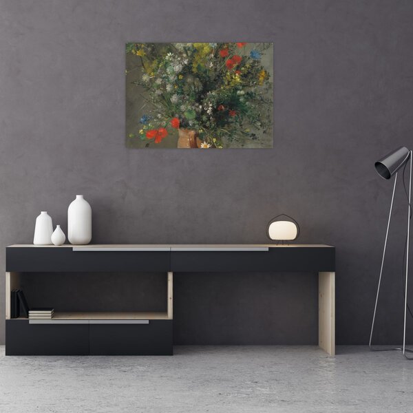 Tablou - Auguste Renoir, Flowers in a Vase, reproducere (70x50 cm)