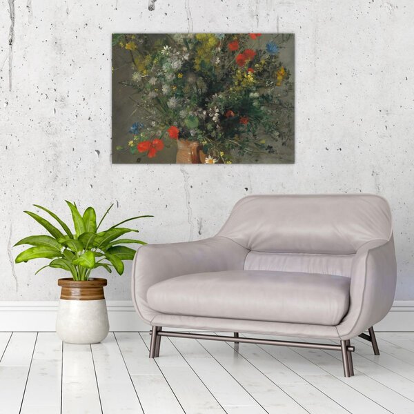 Tablou - Auguste Renoir, Flowers in a Vase, reproducere (70x50 cm)