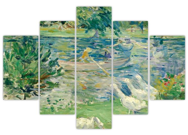 Tablou - Berthe Morisot, Girl in a Boat with Geese, reproducere (150x105 cm)
