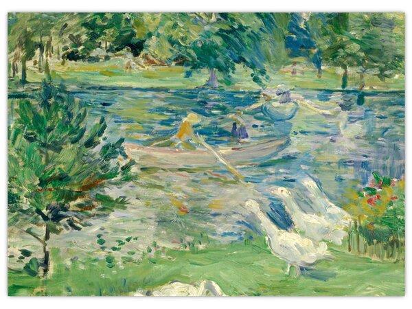 Tablou - Berthe Morisot, Girl in a Boat with Geese, reproducere (70x50 cm)