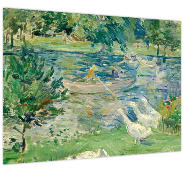 Tablou - Berthe Morisot, Girl in a Boat with Geese, reproducere (70x50 cm)