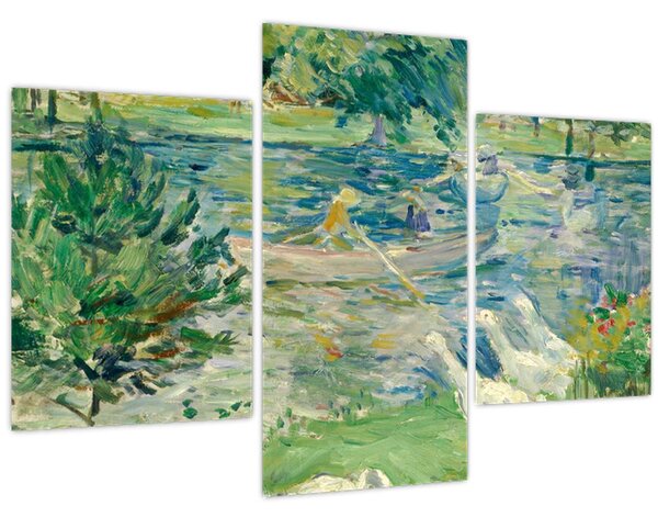 Tablou - Berthe Morisot, Girl in a Boat with Geese, reproducere (90x60 cm)