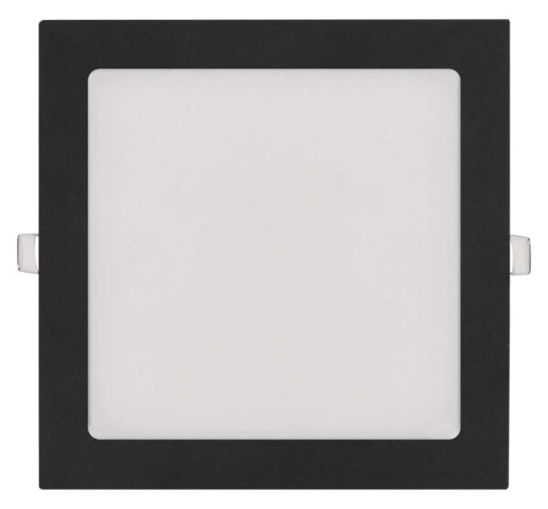 Plafonieră LED încastrată NEXXO, 18W, 230V, 3000/3500/4000K, negru, 22,5 x 22,5 cm