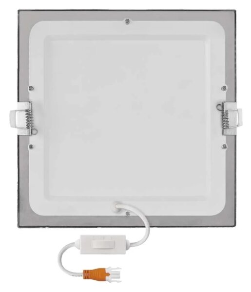 Plafonieră LED încastrată NEXXO LED/18W/230V 3000/3500/4000K, argintie, 22,5 x 22,5 cm
