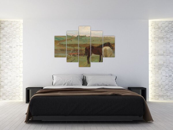 Tablou - Edgar Degas, Horses in a Meadow, reproducere (150x105 cm)