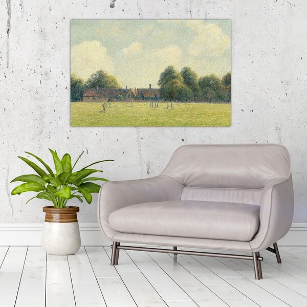 Tablou - Camille Pissarro, Hampton Court Green, reproducere (90x60 cm)