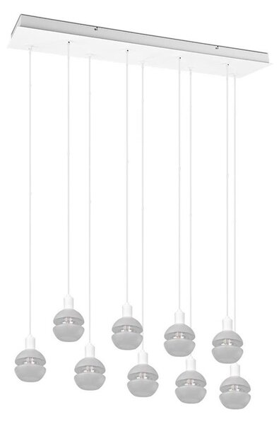 Trio - Candelabru suspendat pe cablu MELA 9xE14/25W/230V, alb