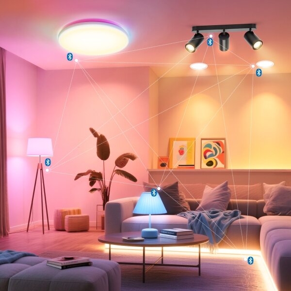 Aigostar - Spot LED RGBW MESH, dimmabil, 3xLED/4,9W/230V, 2700-6500K, alb, cu telecomandă