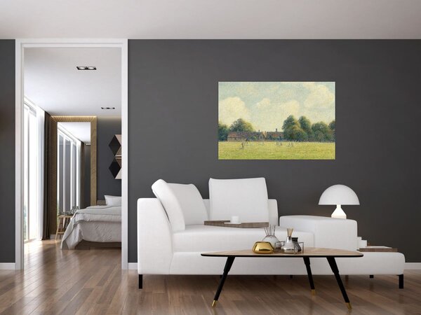 Tablou - Camille Pissarro, Hampton Court Green, reproducere (90x60 cm)