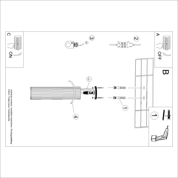 Brilagi - Spot LED CRESTO cu 1x soclu GU10, 10W/230V, 30 cm, auriu