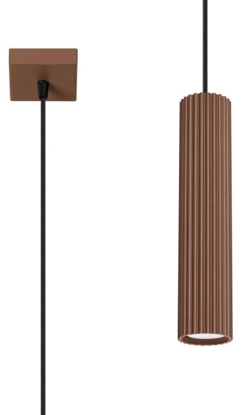Brilagi - Pendul LED pe cablu CRESTO 1xGU10/10W/230V maro