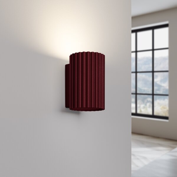 Brilagi - Aplica LED de perete CRESTO, 1x GU10, 10W, 230V, diam. 10 cm, burgund