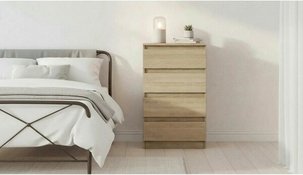 Comoda HANY NEW 014, stejar sonoma, PAL laminat, 60x49x95 cm
