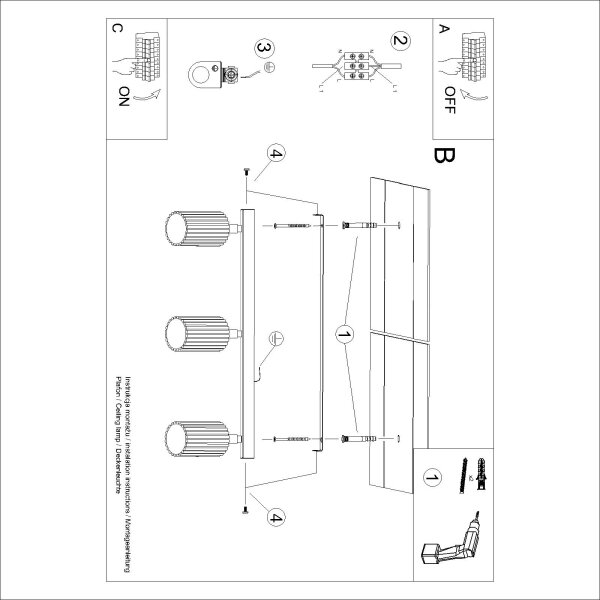 Brilagi - Spot LED CRESTO 3x GU10, 10 W, 230 V, roz