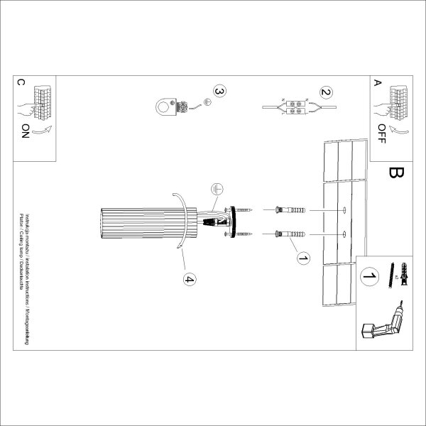 Brilagi - Spot LED CRESTO, 1x GU10, 10 W, 230 V, 20 cm, alb