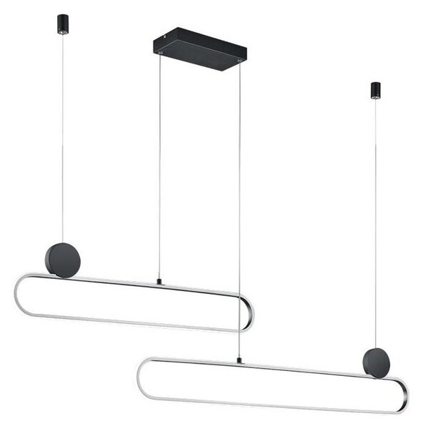 Trio - Lustră LED reglabilă pe cablu GRANT LED/54W/230V 2300/3000/4000K negru/crom