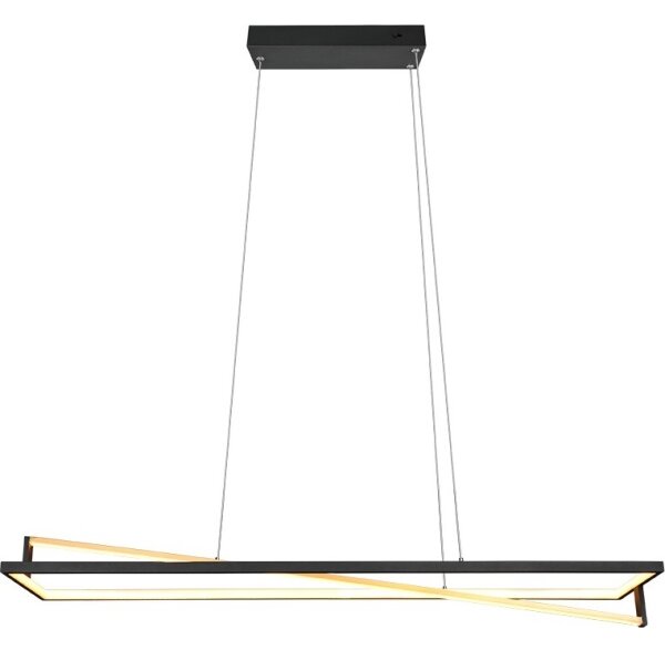 Trio - Lustră LED reglabilă suspendată pe cablu EDGE LED/35W/230V 2300/3000/4000K, negru