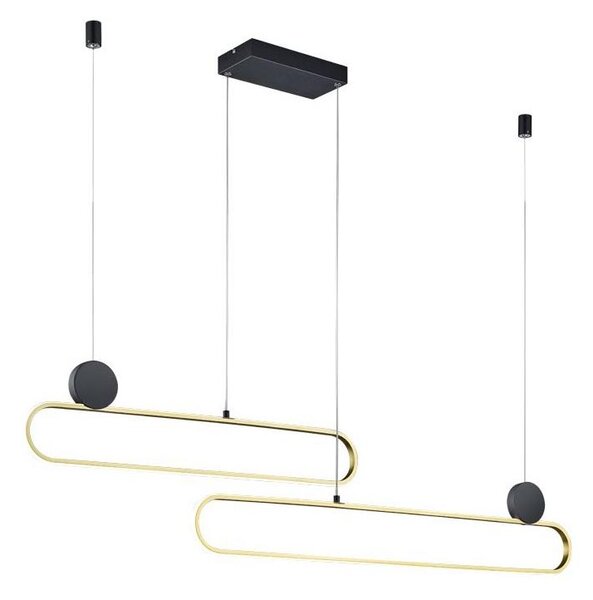 Trio - Lustru LED reglabil suspendat pe cablu GRANT LED/54W/230V 2300/3000/4000K negru/auriu
