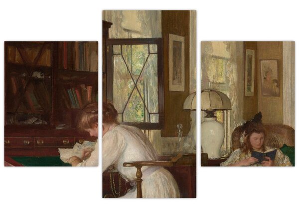Tablou - Edmund Tarbell, Josephine and Mercie, reproducere (90x60 cm)