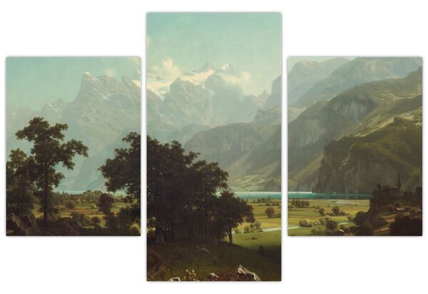 Tablou - Albert Bierstadt, Lake Lucerne, reproducere (90x60 cm)