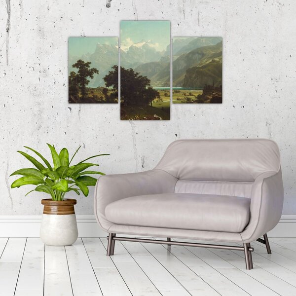 Tablou - Albert Bierstadt, Lake Lucerne, reproducere (90x60 cm)