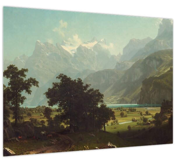 Tablou - Albert Bierstadt, Lake Lucerne, reproducere (70x50 cm)