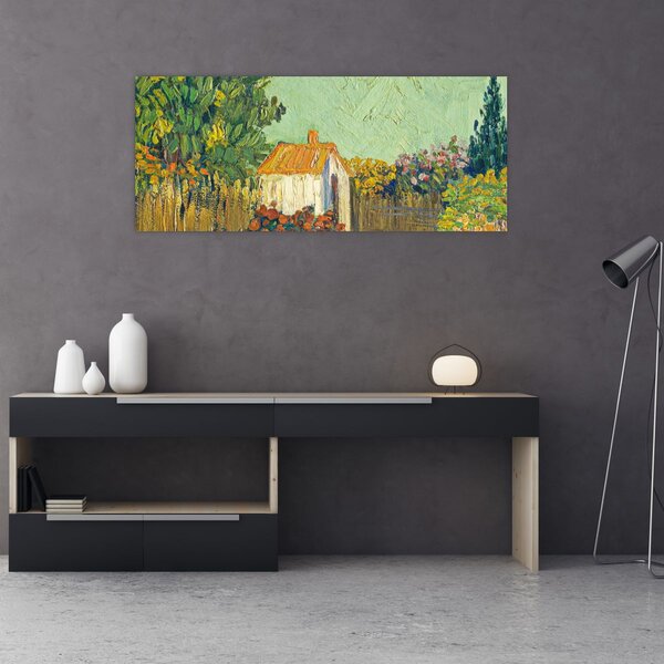 Tablou - Imitator of Vincent van Gogh, Landscape, reproducere (120x50 cm)