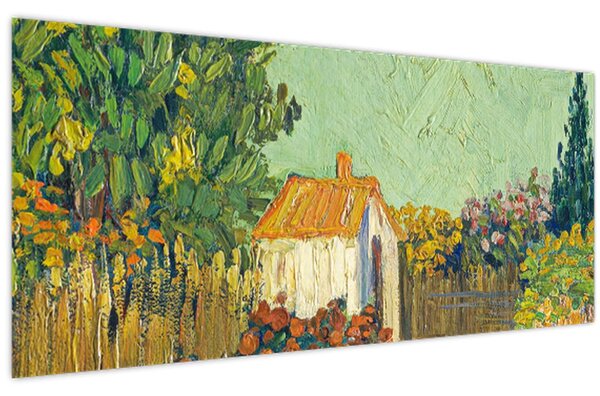 Tablou - Imitator of Vincent van Gogh, Landscape, reproducere (120x50 cm)