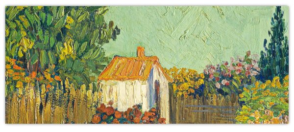 Tablou - Imitator of Vincent van Gogh, Landscape, reproducere (120x50 cm)