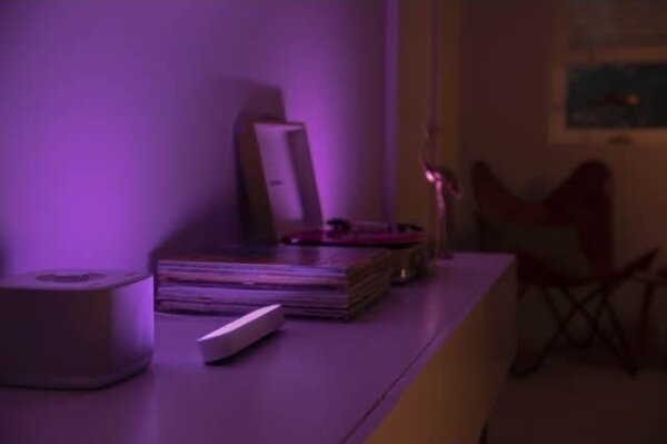 Philips - Set 2x lampă de birou LED RGB Hue AMBIANCE dimabilă LED/6W/230V albă