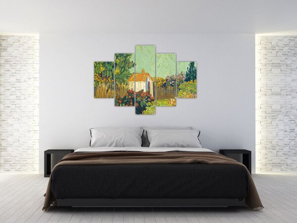 Tablou - Imitator of Vincent van Gogh, Landscape, reproducere (150x105 cm)