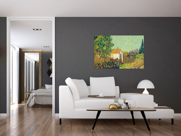 Tablou - Imitator of Vincent van Gogh, Landscape, reproducere (90x60 cm)