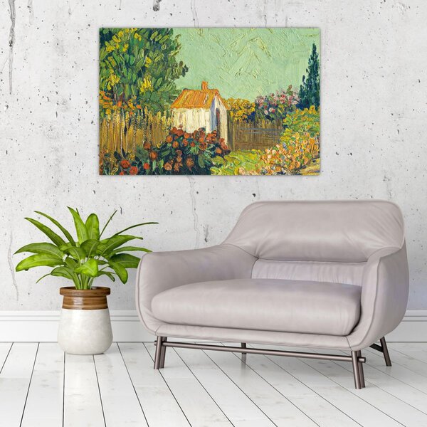 Tablou - Imitator of Vincent van Gogh, Landscape, reproducere (90x60 cm)