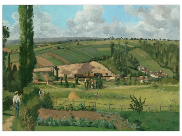 Tablou - Camille Pissarro, Landscape at Les Pâtis, Pontoise, reproducere (70x50 cm)