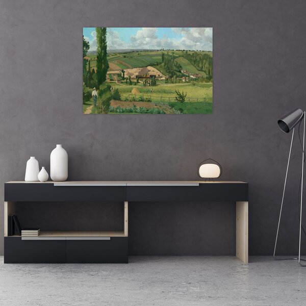 Tablou - Camille Pissarro, Landscape at Les Pâtis, Pontoise, reproducere (90x60 cm)
