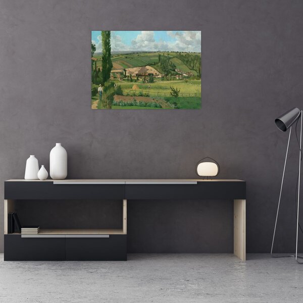 Tablou - Camille Pissarro, Landscape at Les Pâtis, Pontoise, reproducere (70x50 cm)