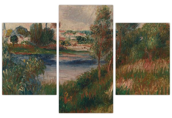 Tablou - Auguste Renoir, Landscape at Vetheuil, reproducere (90x60 cm)